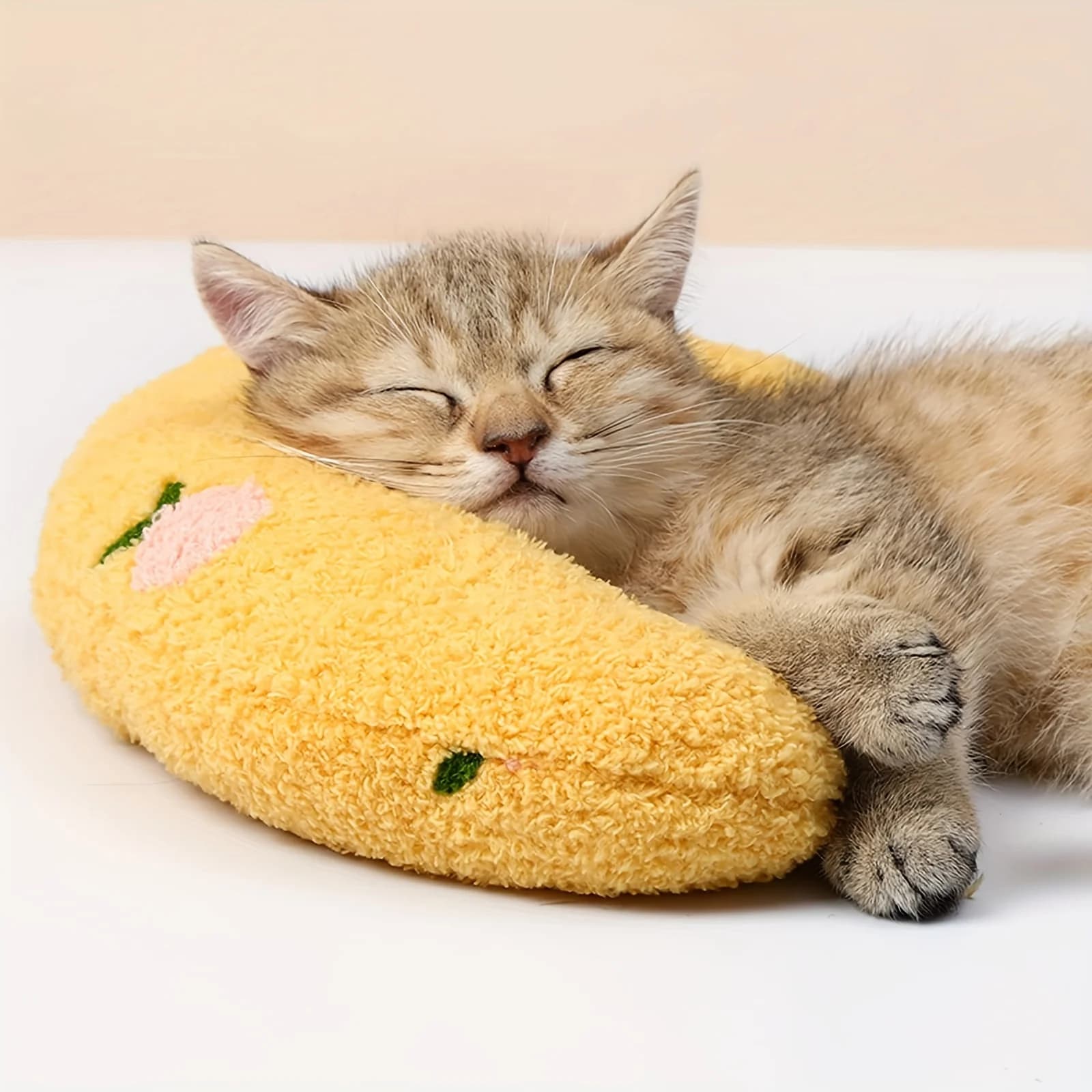 NUOVO 2026 Cuscino a Mezzaluna per Gatti, Super Morbido in Peluche, Cuscino a Mezzaluna per Animali Domestici, Giocattolo per Gatti, Cuscino per Dormire, Tappetino Universale per Cani, Forniture per Animali Domestici