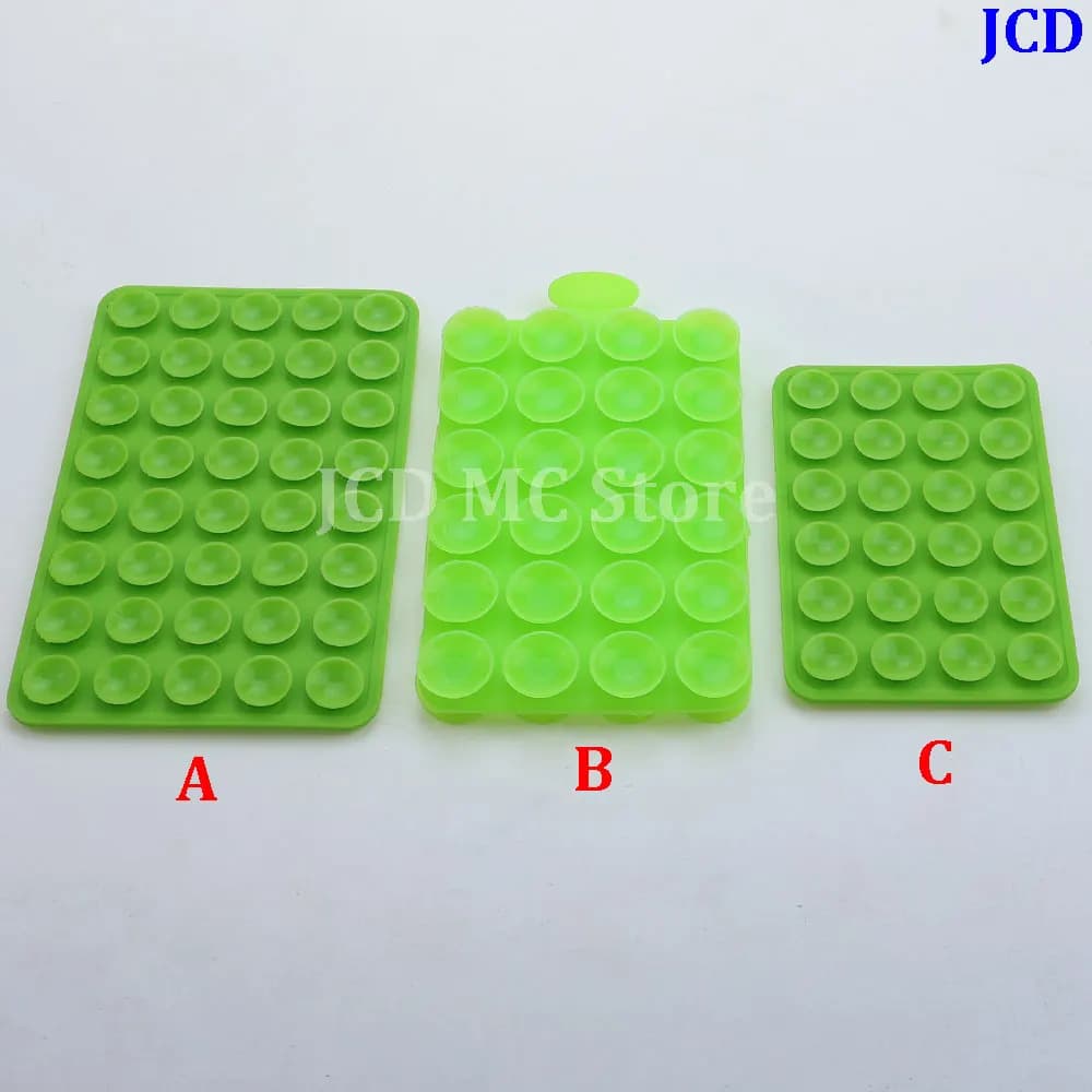 Set di 3 Ventose in Silicone a Doppia Faccia, 24 Ventose Quadrate per Telefoni Cellulari, Tablet, Bagagli, Tipo Universale