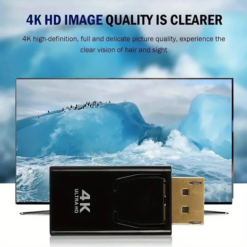 Adattatore Convertitore DisplayPort a HDMI compatibile 1080P/4K da DP Maschio a HDTV Femmina per Computer TV Laptop Video Audio