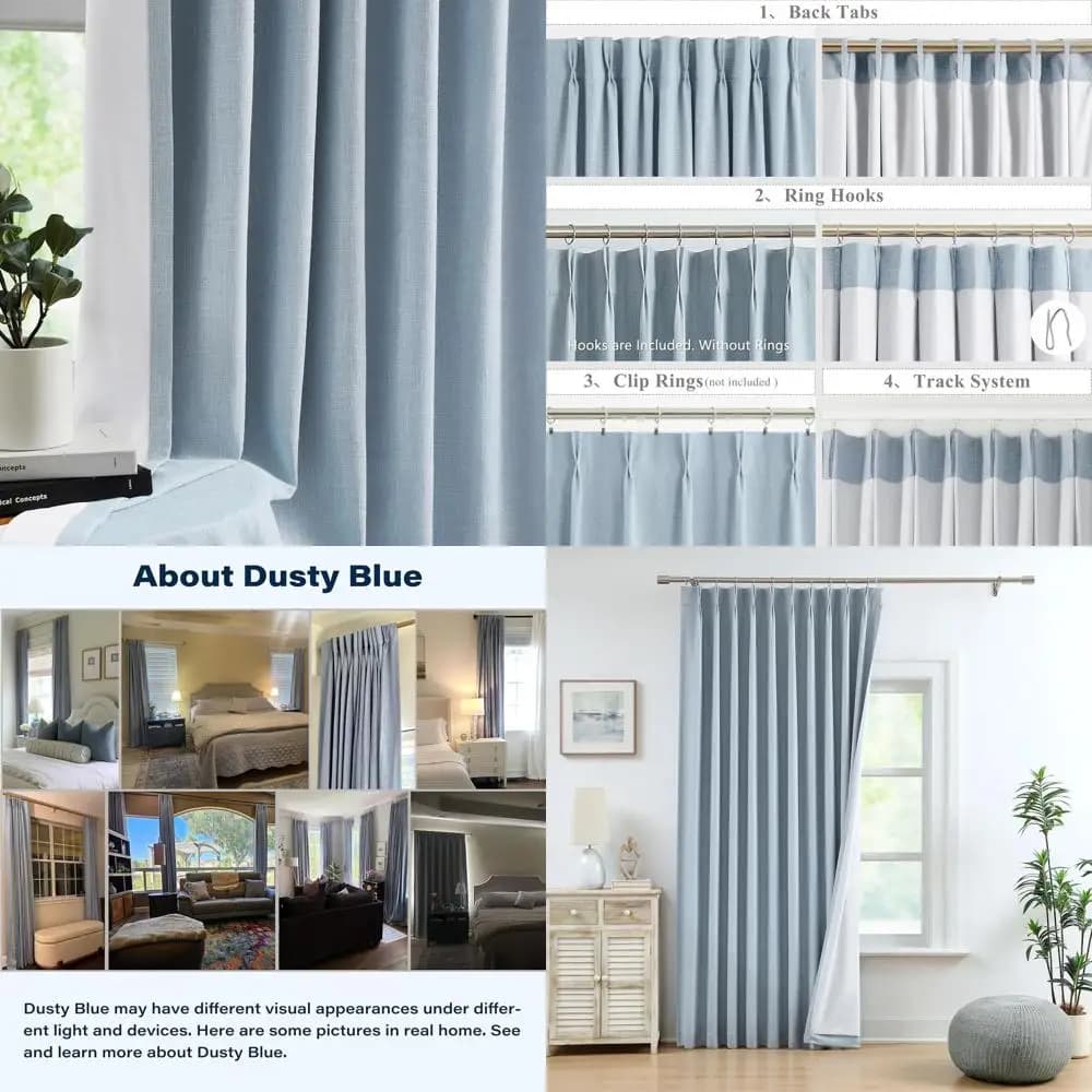 Tende oscuranti plissettate alla francese con fodera, lunghezza 90, tende moderne oscuranti per diverse stanze, a risparmio energetico, 60 W x 9