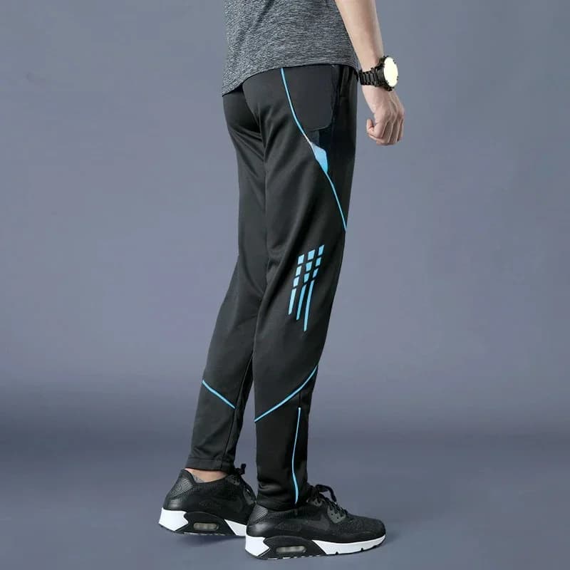 New Zipper Pocket Running Pants Men Women Sports Football Training Jogging Leggings for Gym Fitness
