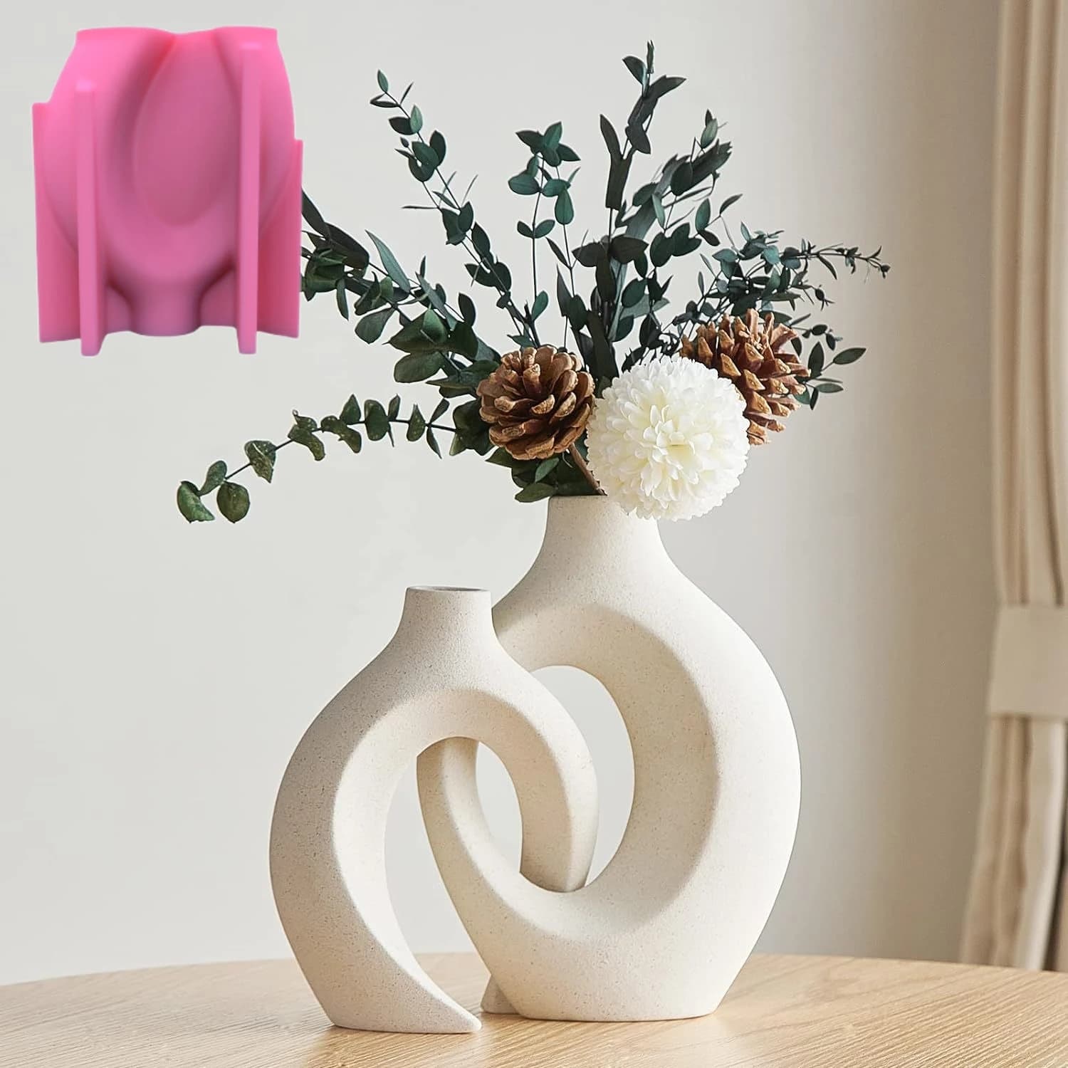 Nuovo 14-24cm grande vaso minimalista nordico resina stampo in silicone forma geometrica irregolare vaso cemento gesso stampo in silicone
