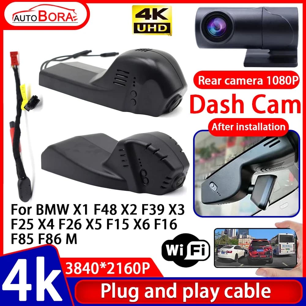 ZhuCamX 4K UHD Plug and Play DVR for car Dash Cam for BMW X1 F48 X2 F39 X3 F25 X4 F26 X5 F15 X6 F16 F85 F86 M