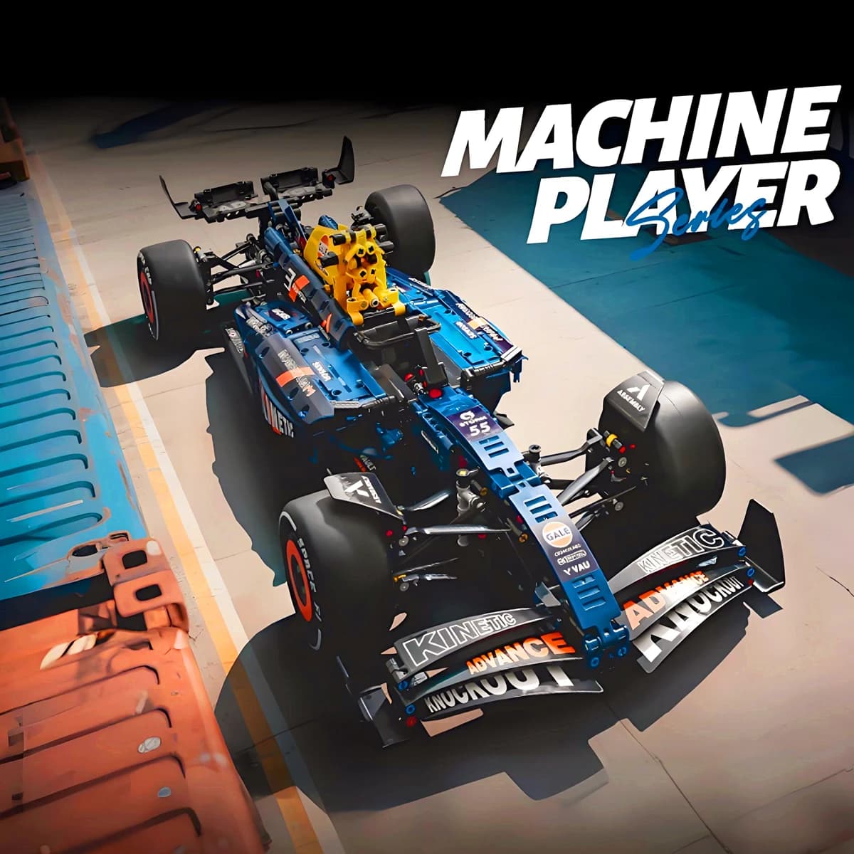 Kit di Costruzione Auto Sportiva 1:8, Blocchi Tecnici per Modellini di Auto da Corsa, Giocattoli Regalo di Compleanno per Ragazzi