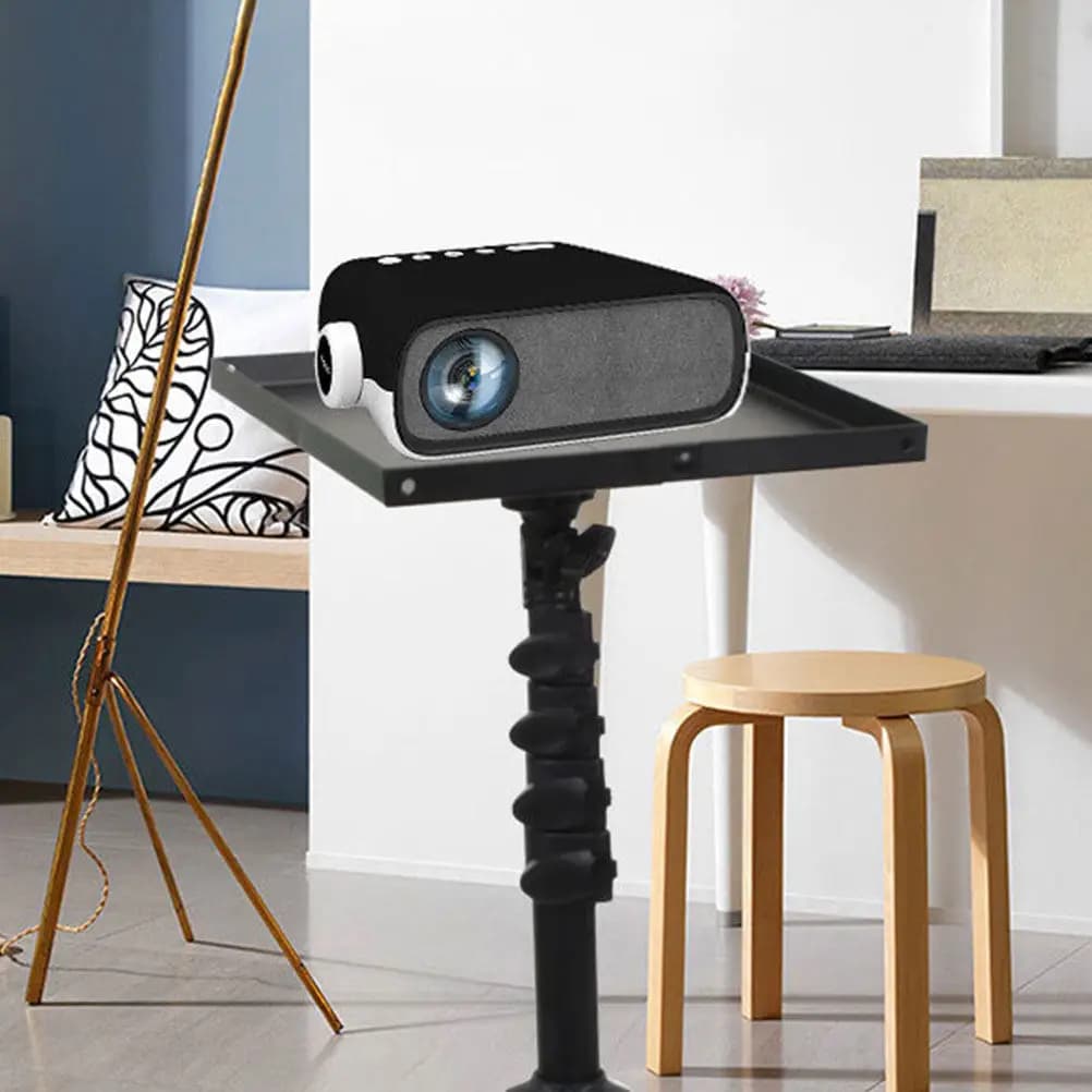 Professional Heavy-Duty Metal Projector Tray Holder for Tripod Stand Floor Mount Laptop Notebook Tablet Broadcast Shelf