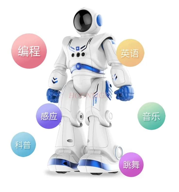 Giocattoli robot telecomandati intelligenti per bambini, ragazzi e ragazze che ballano, cantano, interazione vocale, educazione precoce, puzzle