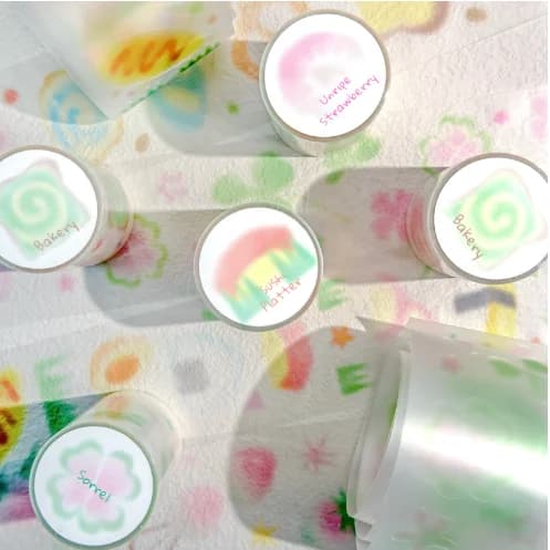 1pcs/1lot Decorative Adhesive Tapes slightly sweet Junk Journal DIY Paper Japanese Masking Scrapbooking Stickers