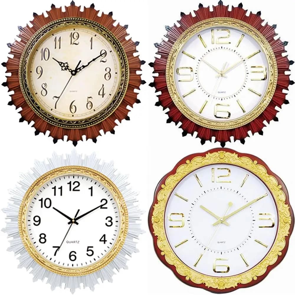 Wall clock for living room Artistic decorative silent watch in old rustic creative design unique