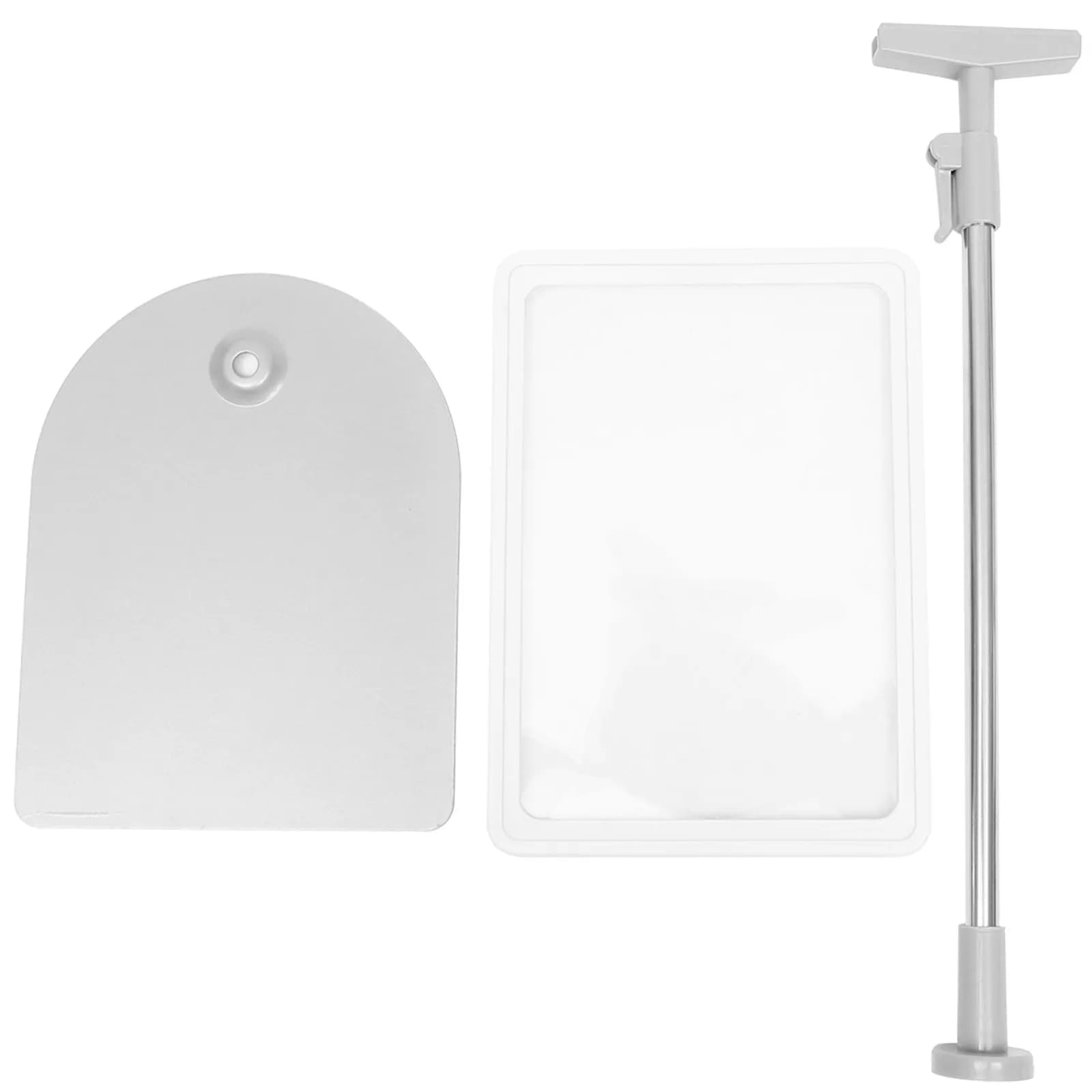 Price Display Holder Stainless Steel Plastic Multi-Function Shelf Label Stand for Supermarket Fruit Vegetable Store Shopping