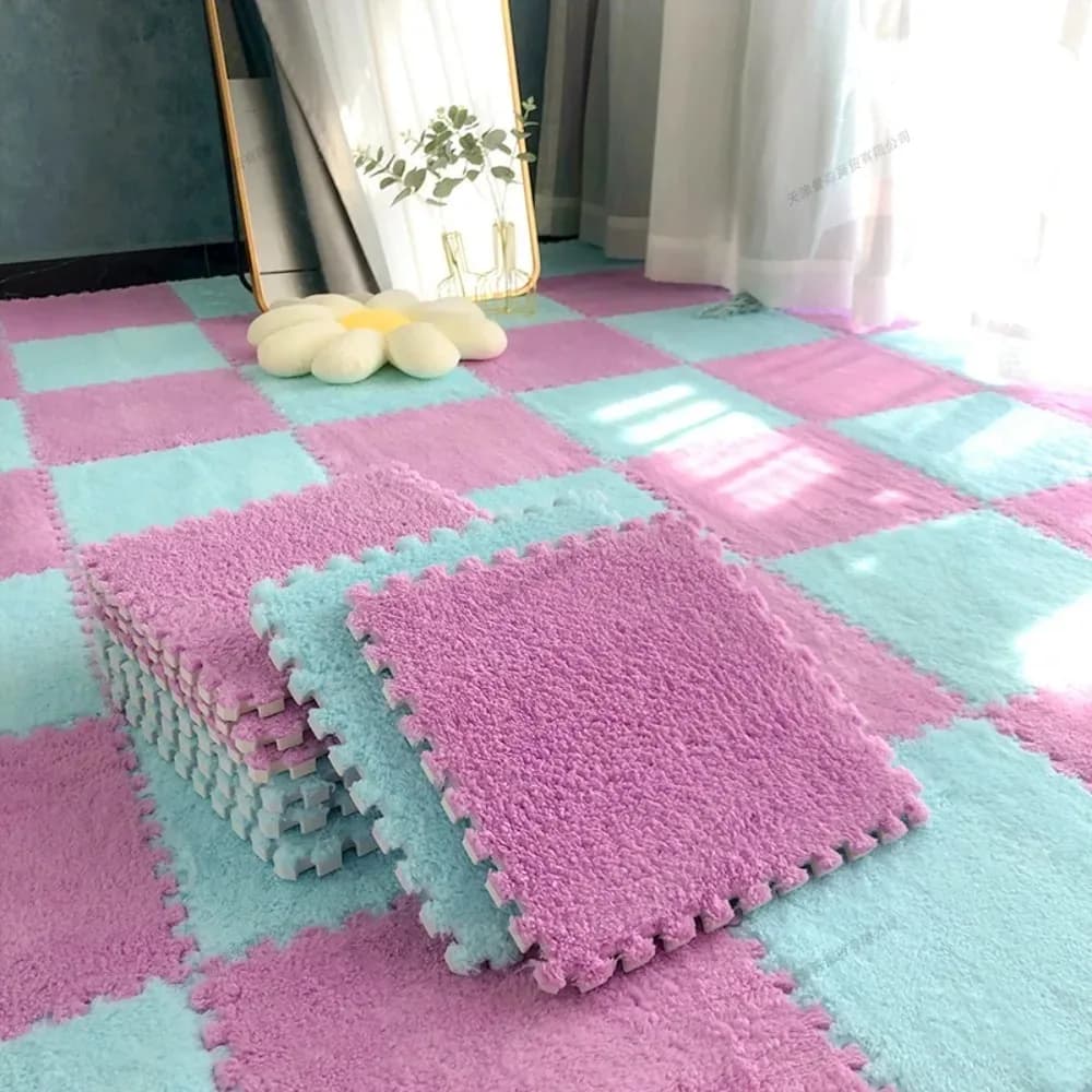 10/20 Pz Schiuma EVA Interbloccaggio Puzzle Tappetini Morbidi Antiscivolo 30x30 cm Tappetino da gioco per bambini Tappeti per bambini Tappeti Tappetino strisciante per giocattoli per bambini