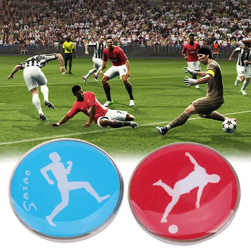 1pc Arbitro Lato Toss Moneta Doppia Faccia Sport Modello di Calcio Calcio Pallavolo Flip Moneta Souvenir Regalo Per I Bambini Adulti