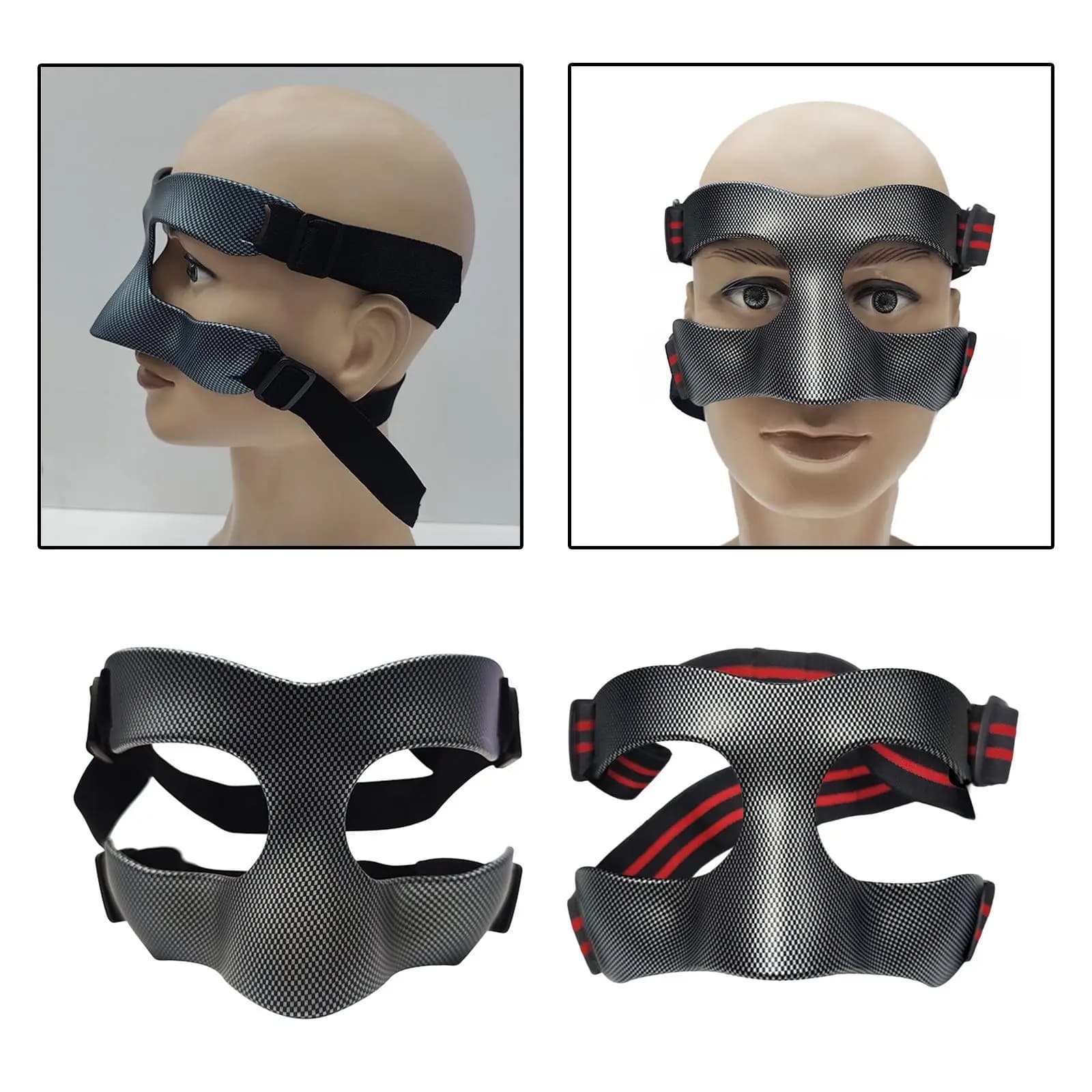 Protezione per il naso, maschera per il viso regolabile, visiera, visiera per