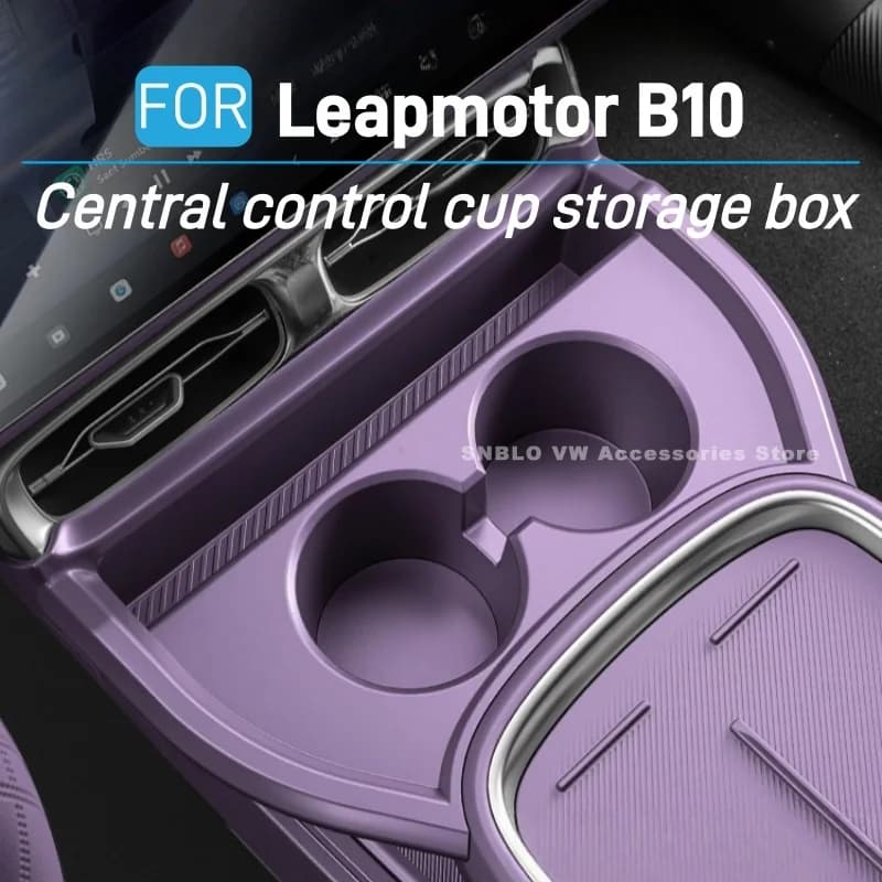 For Leapmotor B10 Accessories Central Control Cup Storage Box Cup Holder