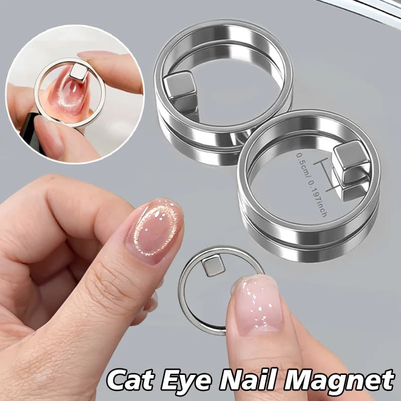 Nuovo Magnete Circolare per Unghie a Occhio di Gatto, Potente Strumento Guida per Smalto Gel Magnetico, Ausilio Magnetico Fai-da-te per Manicure e Design Unghie