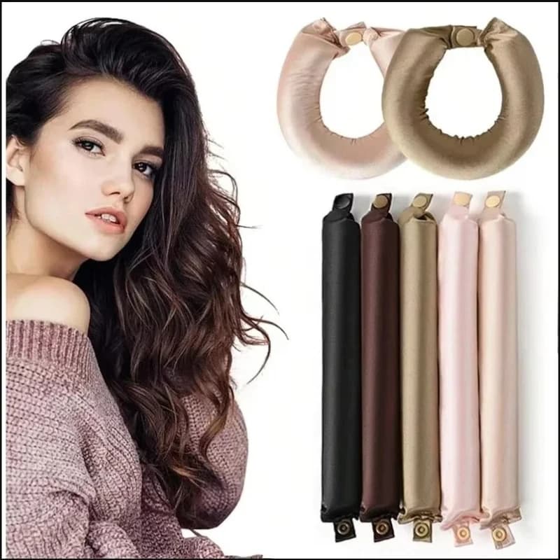 Arricciacapelli Senza Calore, Fascia per Ricci Senza Calore, Bigodini Morbidi per Onde, con Sciarpa, Accessori per Parrucchieri