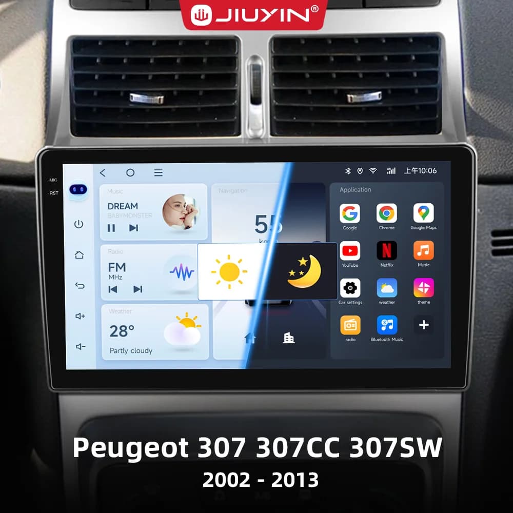 In celle IPS Autoradio Per Peugeot 307 307CC 307SW 2002 - 2013 Wireless CarPlay Android Auto Sistemi Intelligenti No 2din DVD