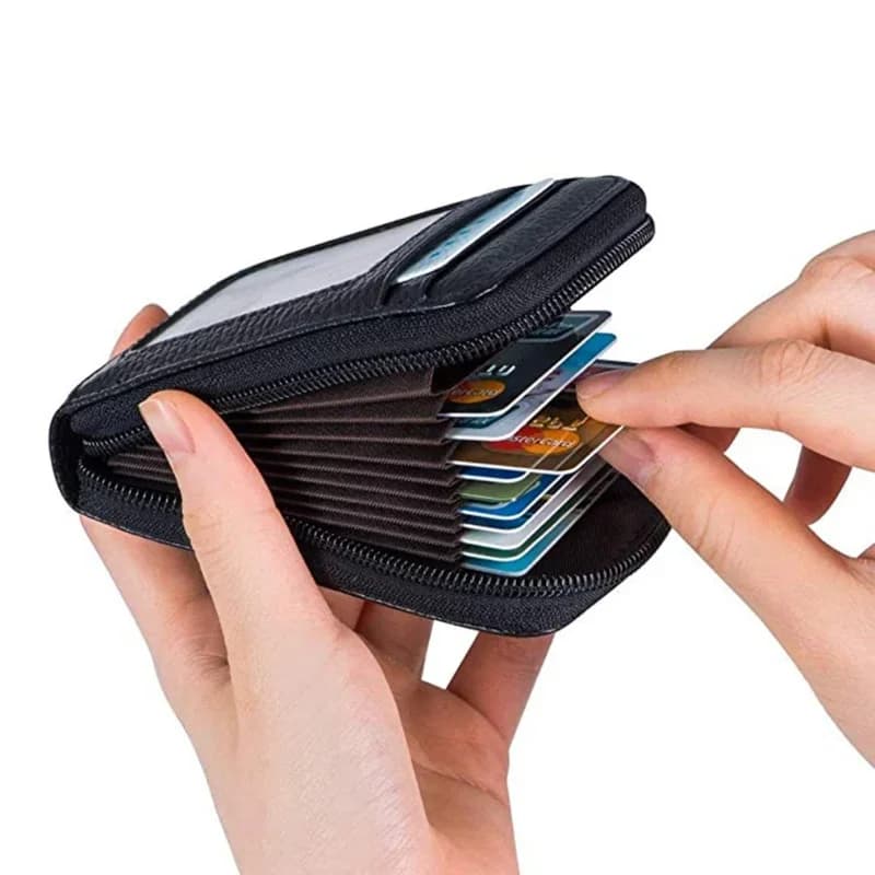 Versione coreana nuova pelle PU RFID portamonete casual uomo donna moda cartone animato porta carte di credito passaporto regalo di Natale