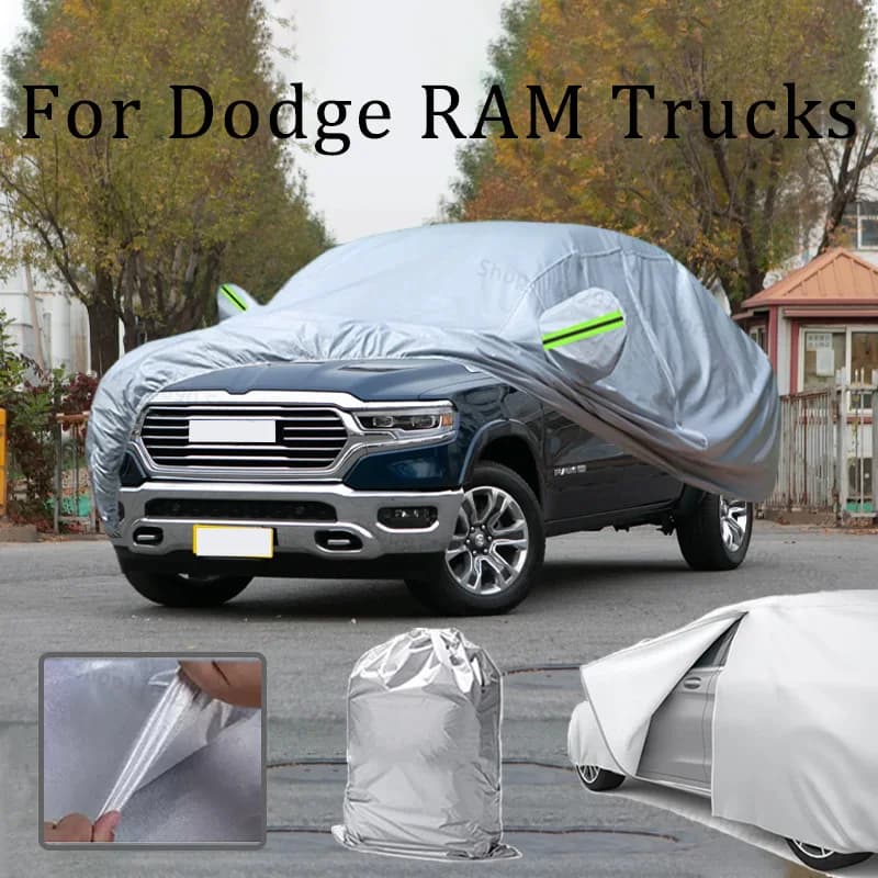 Copertura per auto per Dodge RAM Trucks Protezione Protezione solare Isolamento termico Resistente alla polvere Accessori per copertura antipolvere antigraffio
