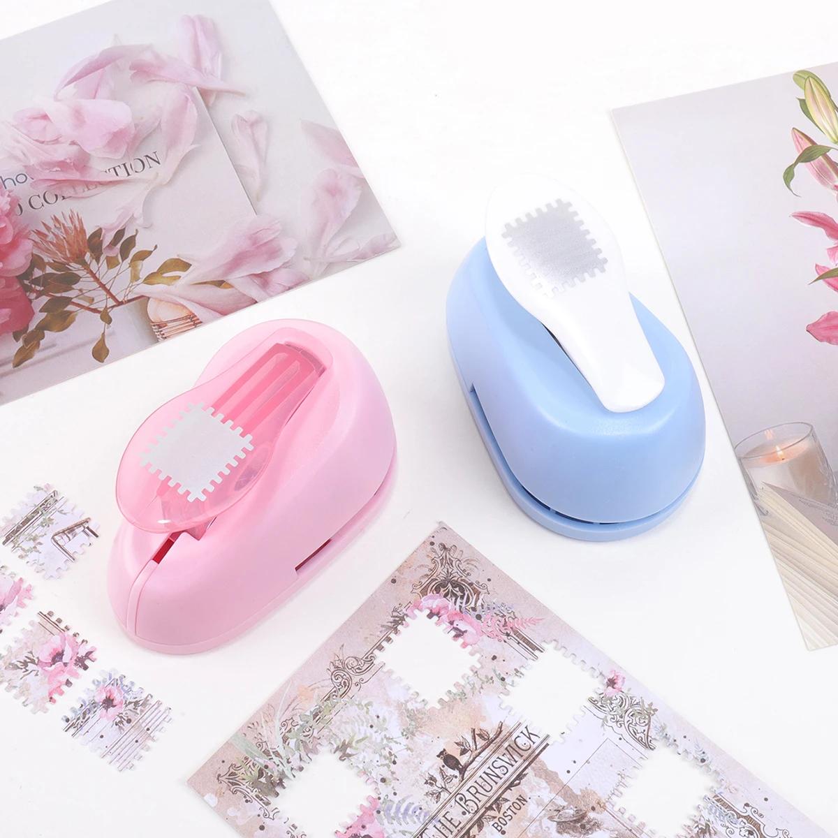 Single-piece embossed stamp tool, Stamp Perforator, Creative tool for DIY stamps, Tool for creating journaling materials