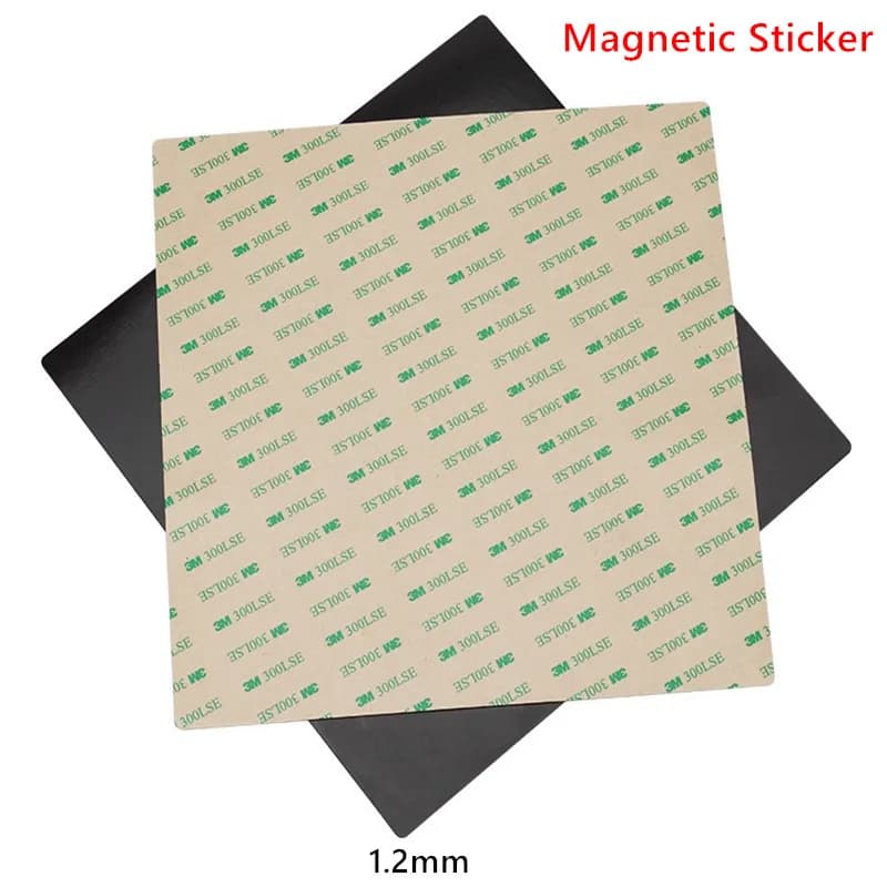 Adesivo Magnetico 310x310mm per Stampante 3D CR-10S SW-X1/X2, Base Magnetica da 1,2mm con Adesivo, Resistente alle Alte Temperature 120°C ° C