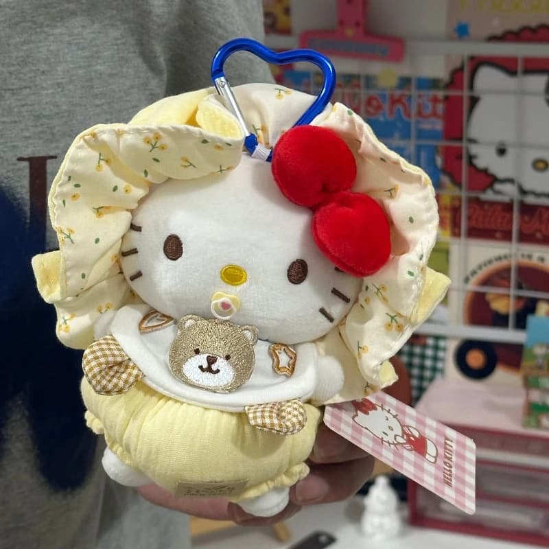 Nuovo prodotto Ciondolo ciuccio per bambini Hellokitty Super carino e di alto livello di aspetto Peluche Zaini Portachiavi e ciondolo