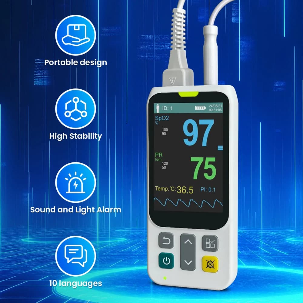 SPO2, PR, PI and Cardiaca Frequency for Hospitals and Clinics