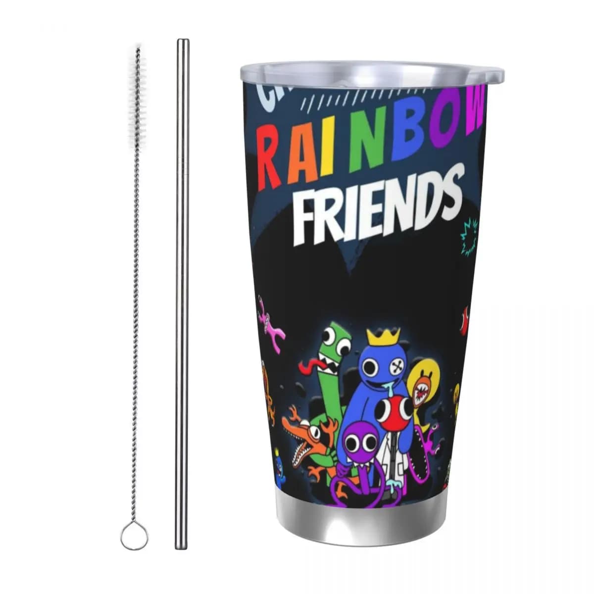 R-Rainbow-Friends 20oz Stainless Steel Insulated Thermal Coffee Car Cup Cold Hot Mugs Vacuum Flask