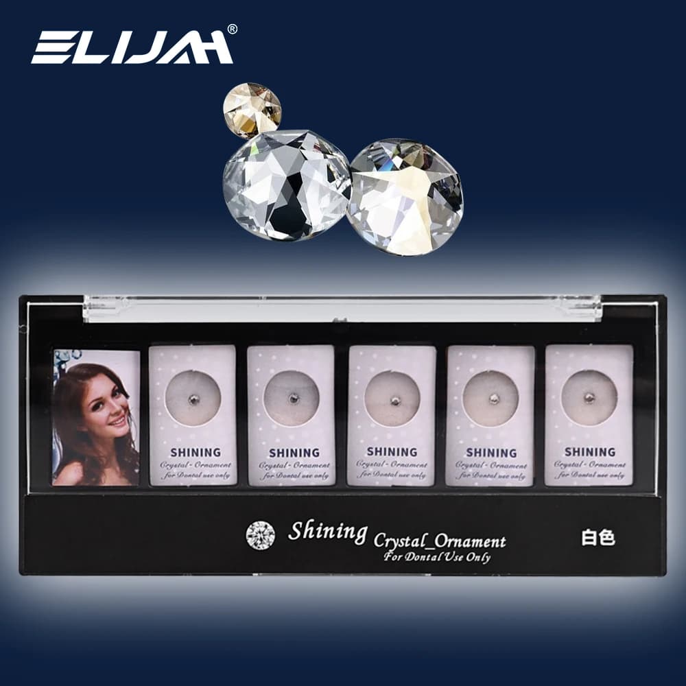 ELIJAH 5 Pz Dentale Crystal Dente Pietre Dente Crystal Diamond Denti Decoration Jewelry Whitening Of Denti Odontoiatria Ornament