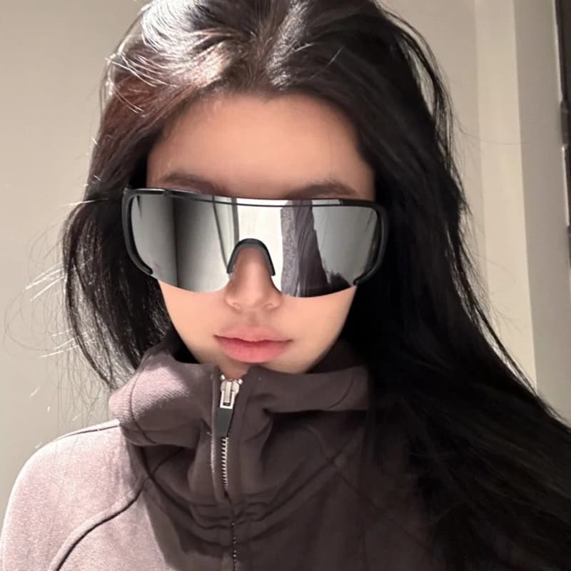 Y2K Style Professional Cycling Sunglasses Windproof Glasses for Men Women Retro-Reflective Sheeting Lens Riding Sport Eyewear
