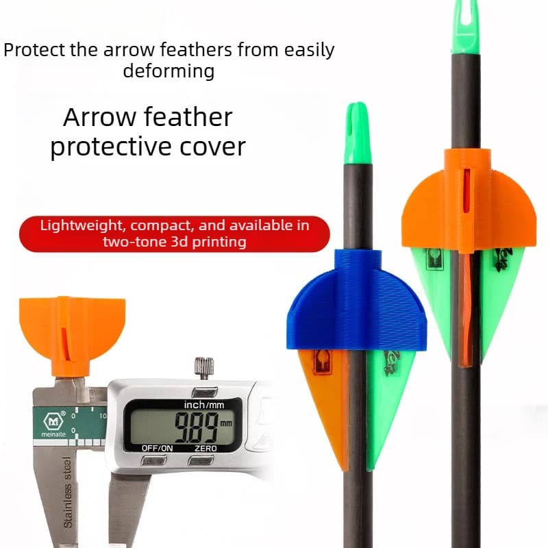 Durable Arrow Vane Fletching Protector Cover Anti-Deformation Guard for Recurve Compound Bow Archery Target Shooting Accessories