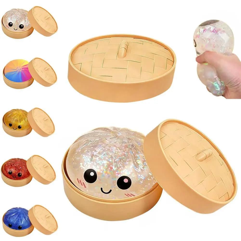 1Pc Bao Bun Squishy Toy – Morbido giocattolo antistress non appiccicoso, giocattolo portatile a lenta risalita per alleviare l'ansia, fidget toy per adulti e bambini