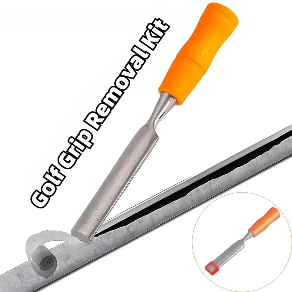 1 Pezzo Strumento per la Rimozione del Nastro del Grip da Golf, Kit di Riparazione e Sostituzione Grip, Strappatore di Nastro per la Rimozione del Grip da Mazze da Golf con Asta in Acciaio