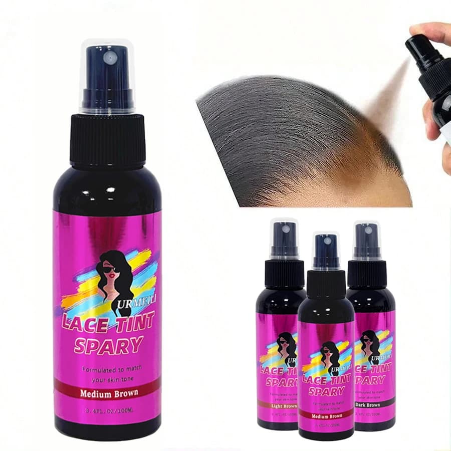 100ML Waterproof Hair Tint, Mousse Corrector Effetto Sfumato for Wigs, Lace closures, Toupet and Edge Control