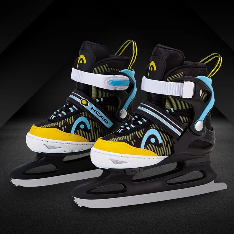 Taglia 26 27 28 -41 Scarpe da palla di ghiaccio con guscio duro caldo Scarpe da ginnastica con lama di ghiaccio reale per pattinaggio in linea per adulti regolabili in acciaio inossidabile