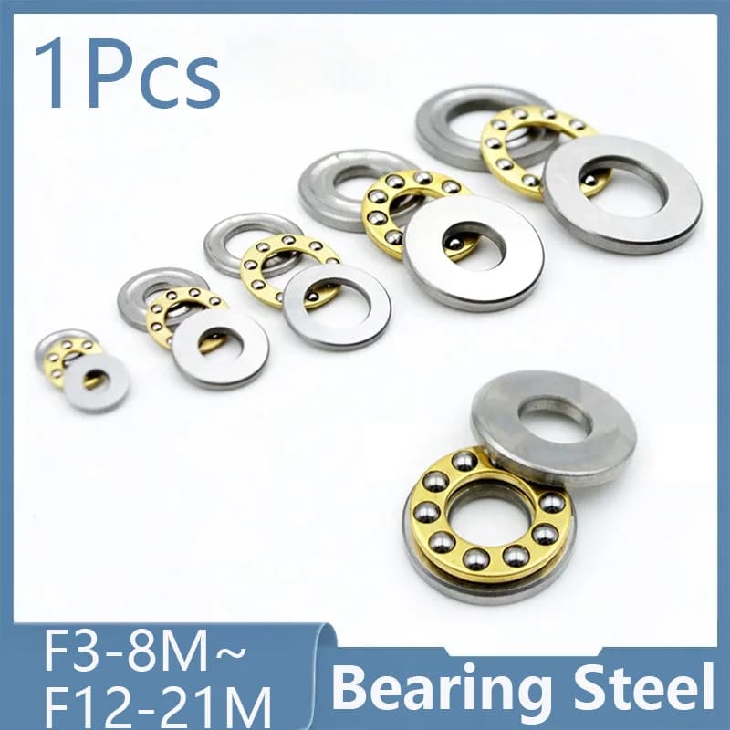 10 Pezzi Mini Cuscinetti a Sfera Assiali per Stampanti 3D F3-8M F4-9M F5-10M F6-12M F8-16M F9-20M F10-18M F12-21M