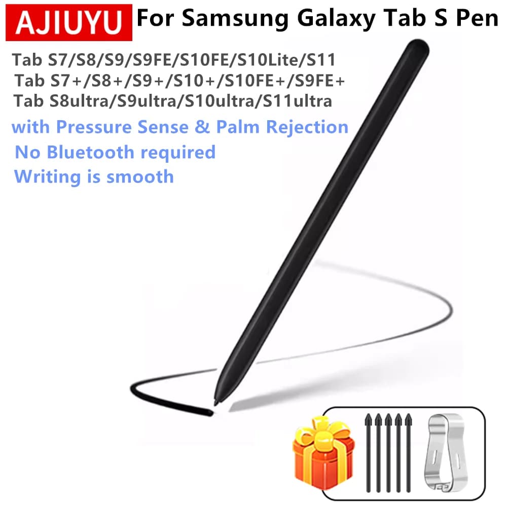Penna Stylus per Samsung Galaxy Tab S10 Lite SM-X400 SM-X406 X406B S9 S10 FE S11, S Pen per Samsung Tab con gommino e rifiuto del palmo