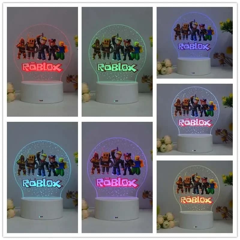 Roblox Figure Game Peripheral 3D Night Light USB Bedside Lamp Anime Home Decoration Convenient Gift Toy