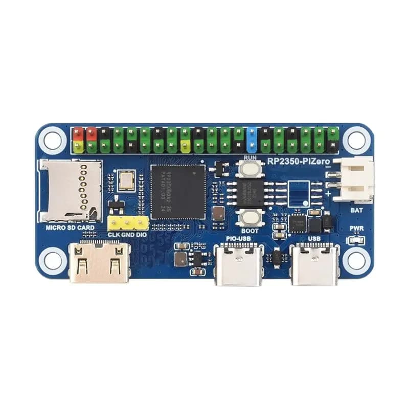 Waveshare RP2350-Pizero Microcontroller Development Board 40Pin GPIO Interface For Raspberry Pi RP2350-Pizero