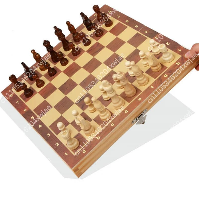 Set di scacchi magnetici per addestramento dei bambini, tavola pieghevole portatile con pezzi magnetici per giochi educativi e viaggi