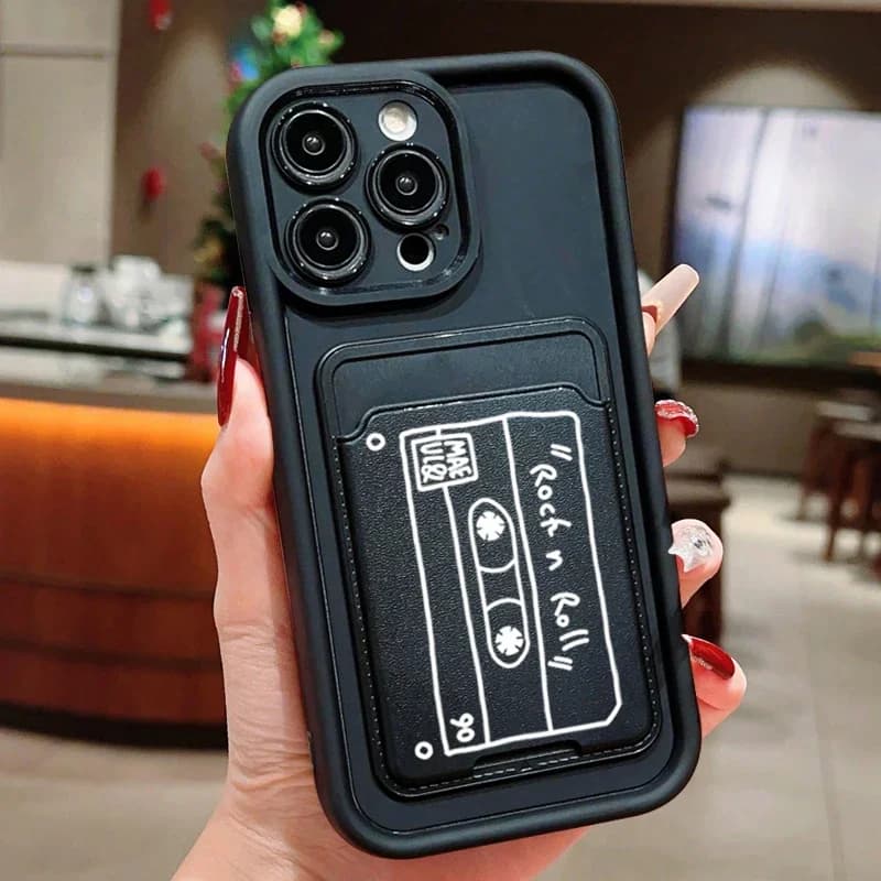Carino Walkman Portafoglio Porta carte Borsa Custodia per telefono per Xiaomi Mi 14 14T 13 13T 12 12T Pro 11 Lite 5G Poco F5 X5 X6 M6 Pro Soft Cover