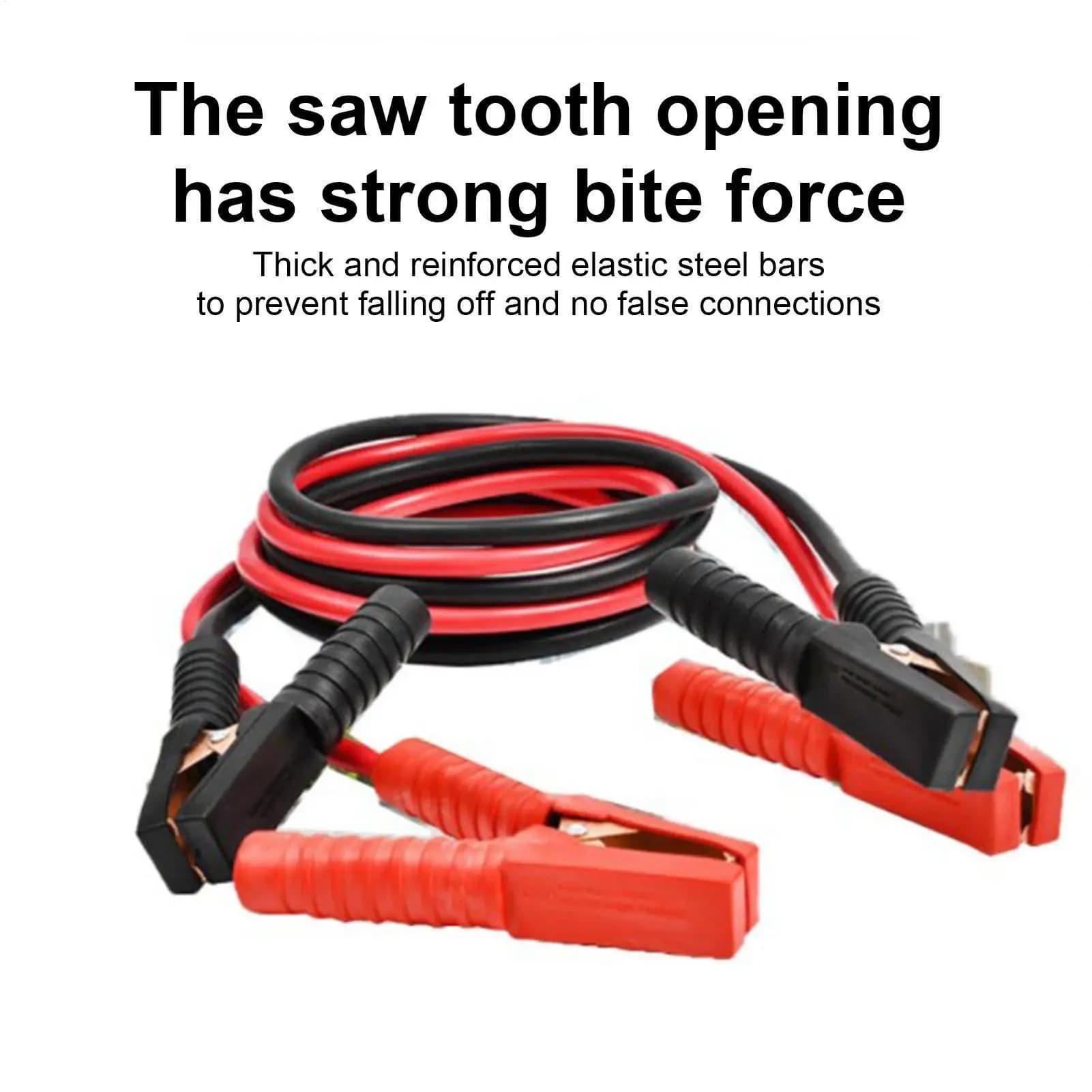 Cavo di avviamento di emergenza per auto, clip per batteria, kit di avviamento per batteria auto, cavo di avviamento per SUV e pickup.