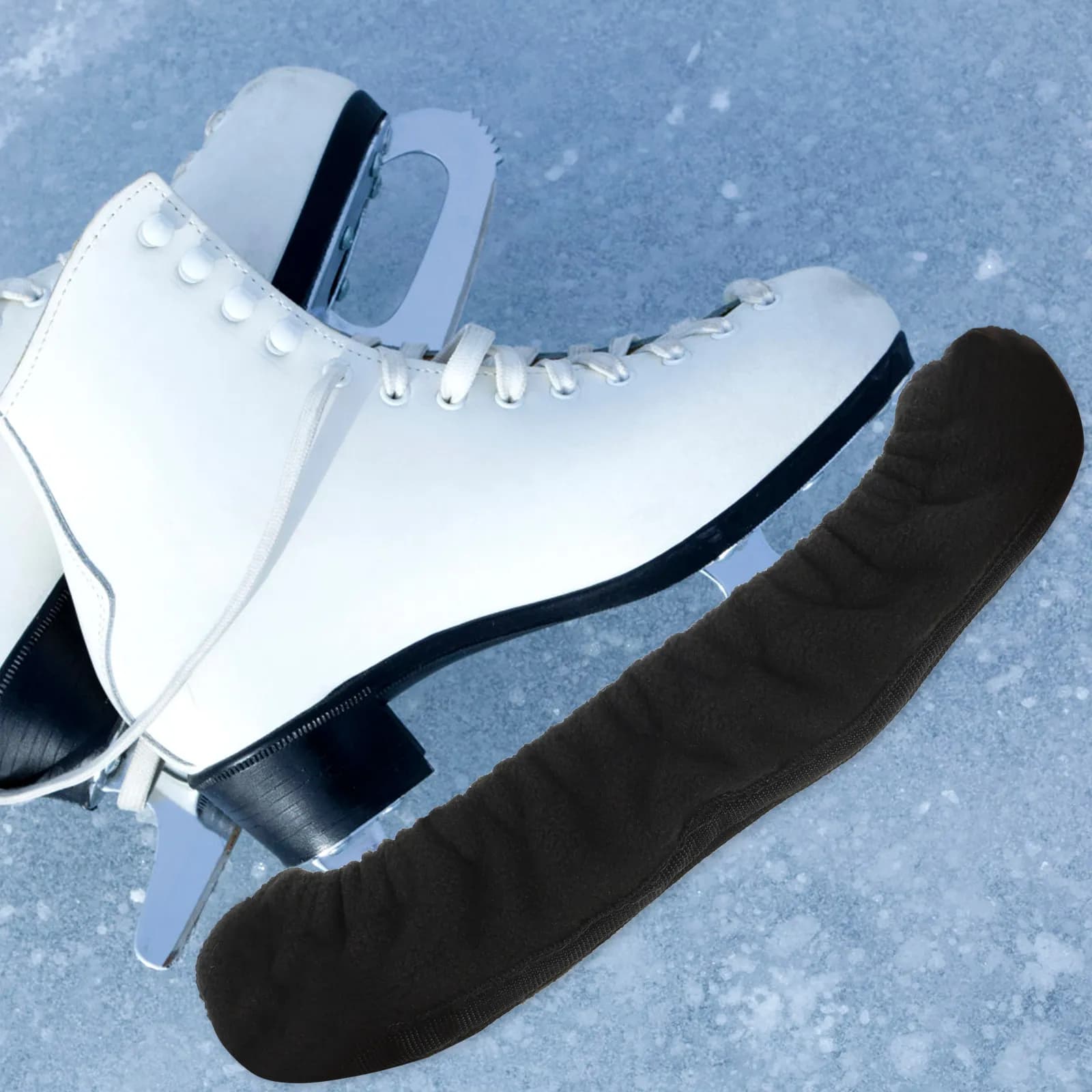 1 Paio di Protezioni Professionali per Pattini, Coprilame Portatili e Facili da Indossare/Togliere per Pattinaggio su Ghiaccio, Pattini Artistici e Hockey, Anti-umidità