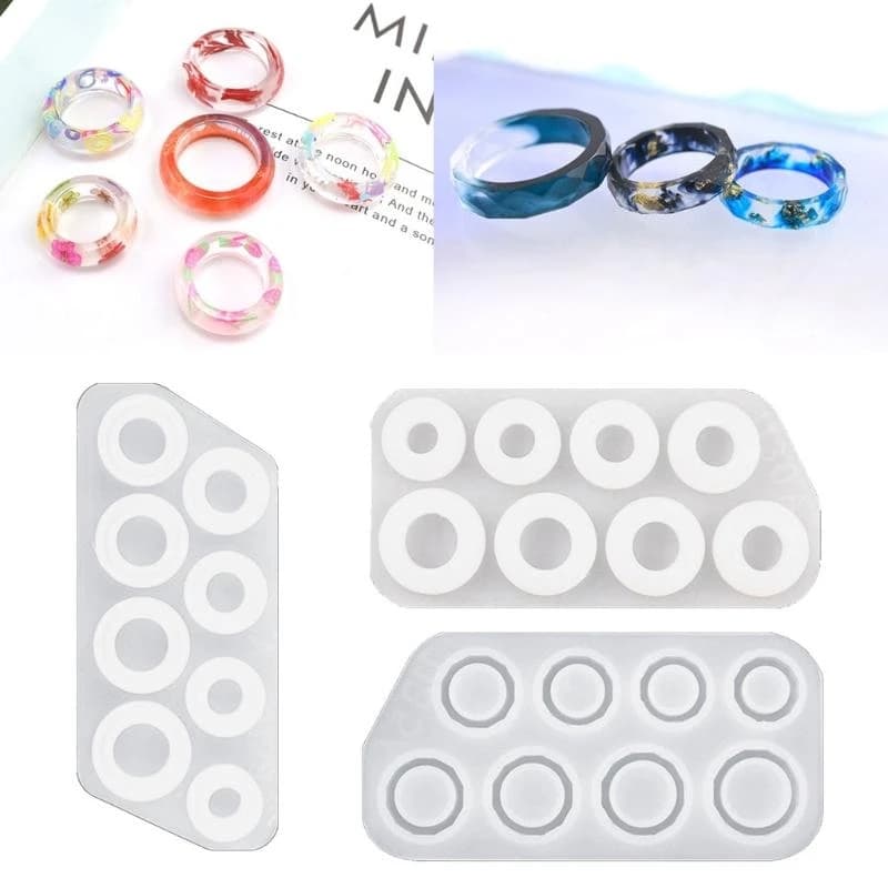 F2TD DIY Crafts Crystal Epoxy Resin Mold Handmade Earrings Necklace Ring Casting Mold DIY Keychain Pendants Crystal Mold
