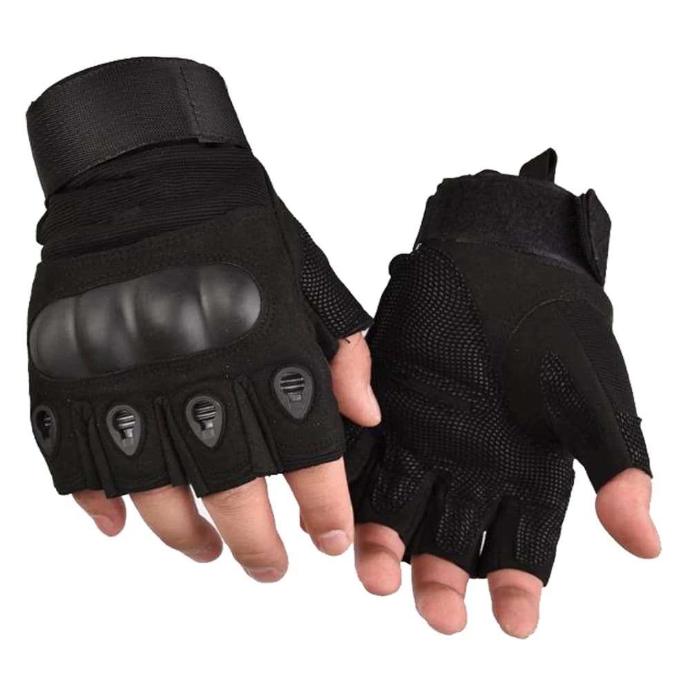 Cycling Gloves Mezze Dita per Uomo, Sport Gloves for Motorcycles and Bikes, Anti-slip and Resistant to wear, for Mountain and Fitness Training