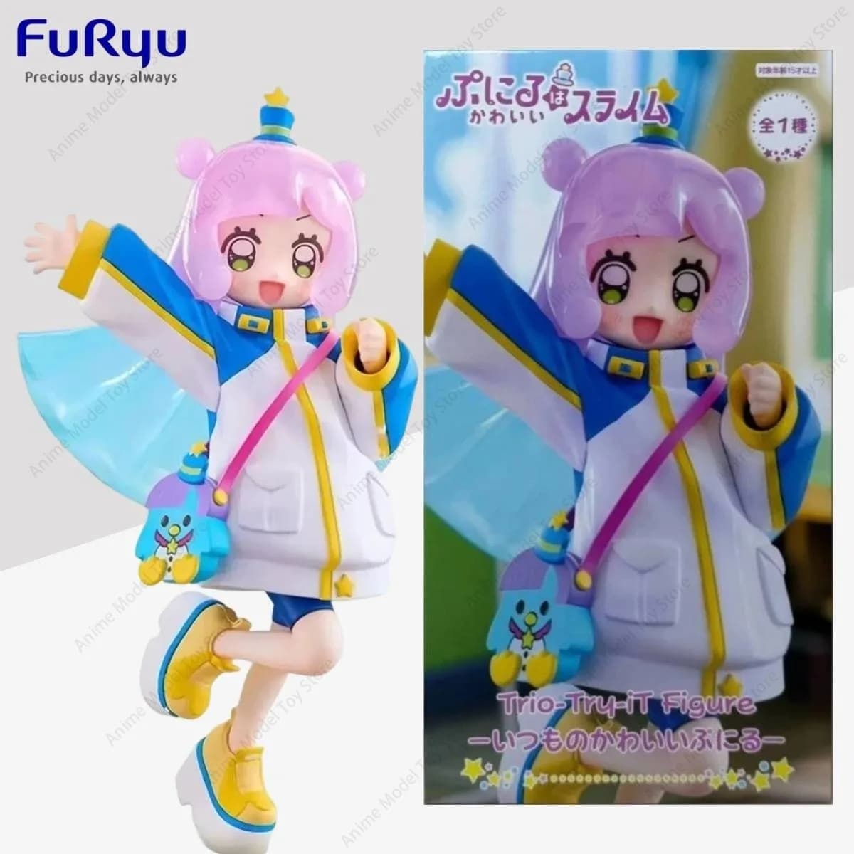 Original FuRyu in Stock Genuine Figures Puniru Wa Kawaii Slime Usually Cute Puniru Anime Model Kits Action Collectibles Toy Gift
