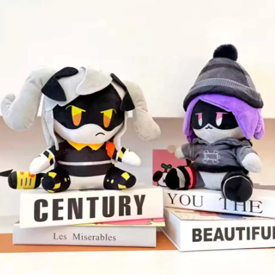 3PCS Cute Plush Doll Set - N Cyn & V Character Stuffed Toys Soft Plushies for Desktop Decor & Play Birthday Gift