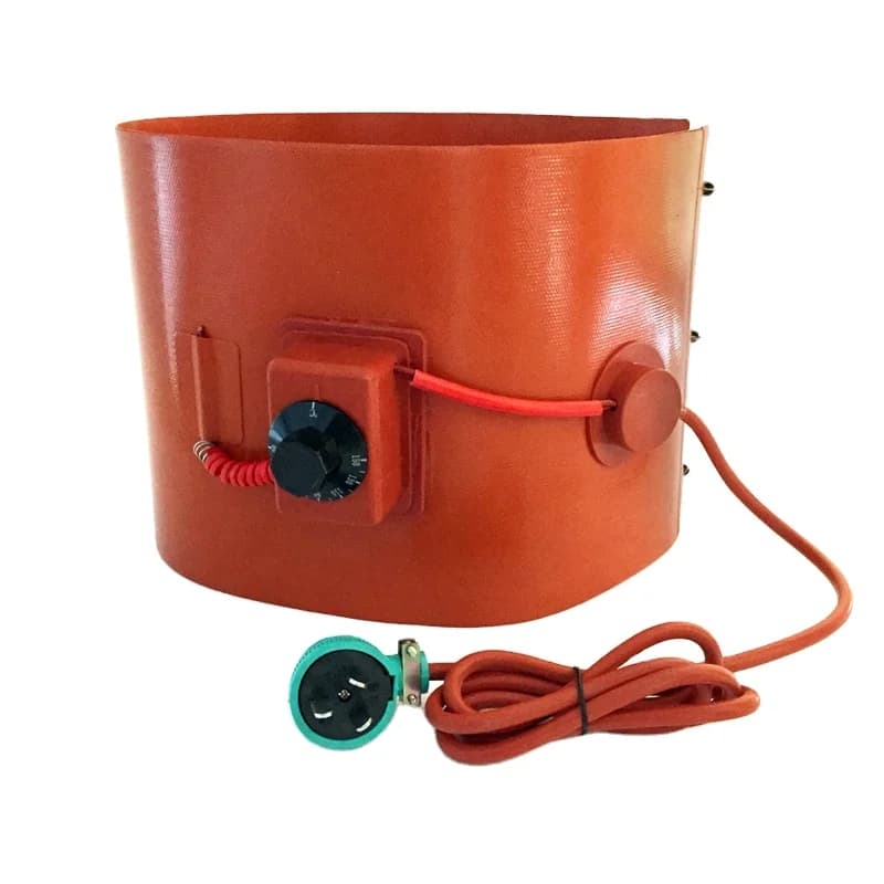 Coperta Riscaldante Elettrica in Silicone per Barili 220v 230v, Giacca Riscaldante per Tamburi