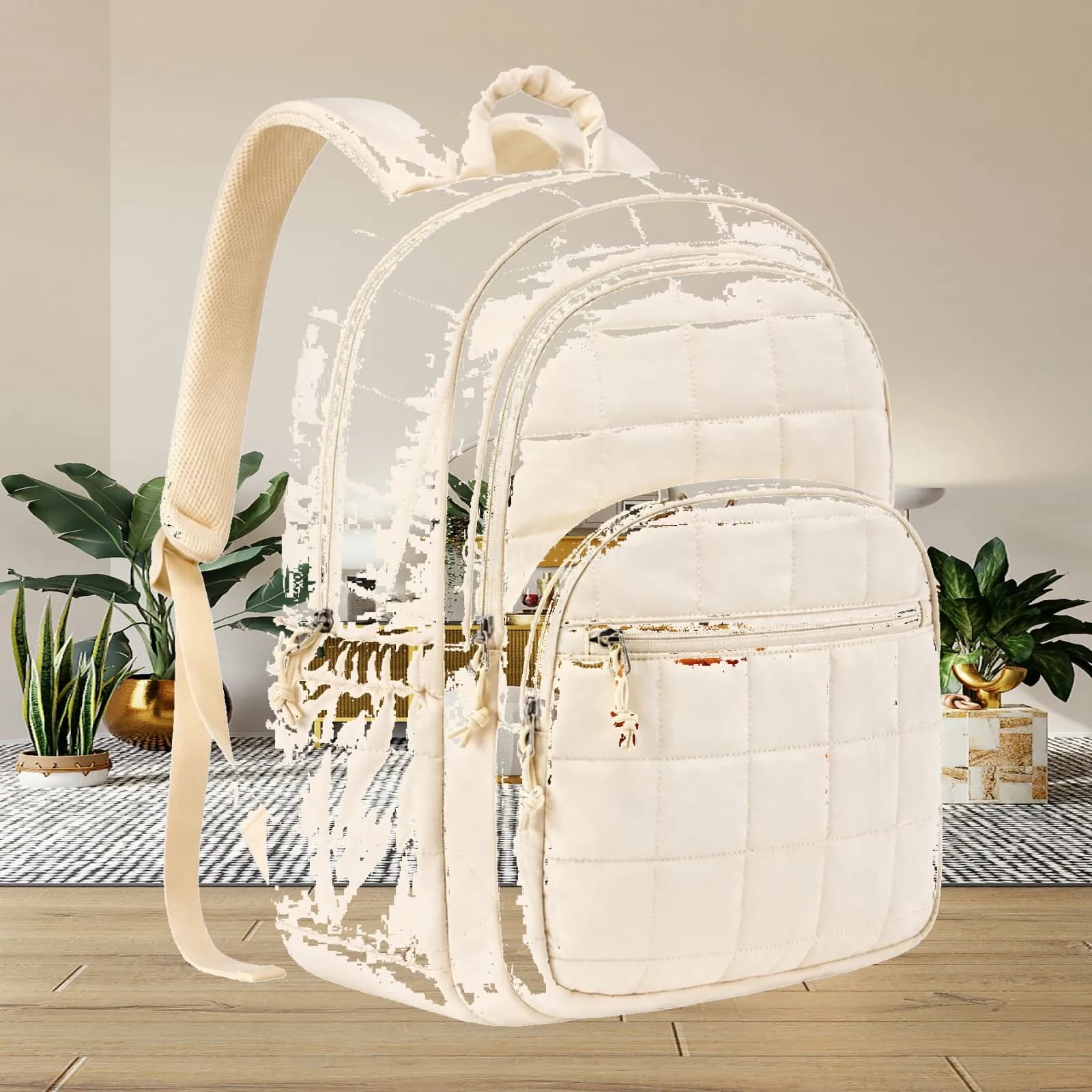 Travel Laptop Case Backpack with 15 Inch Sleeve and Adjustable Straps for Comfortable Carry to Work School and Short Travel