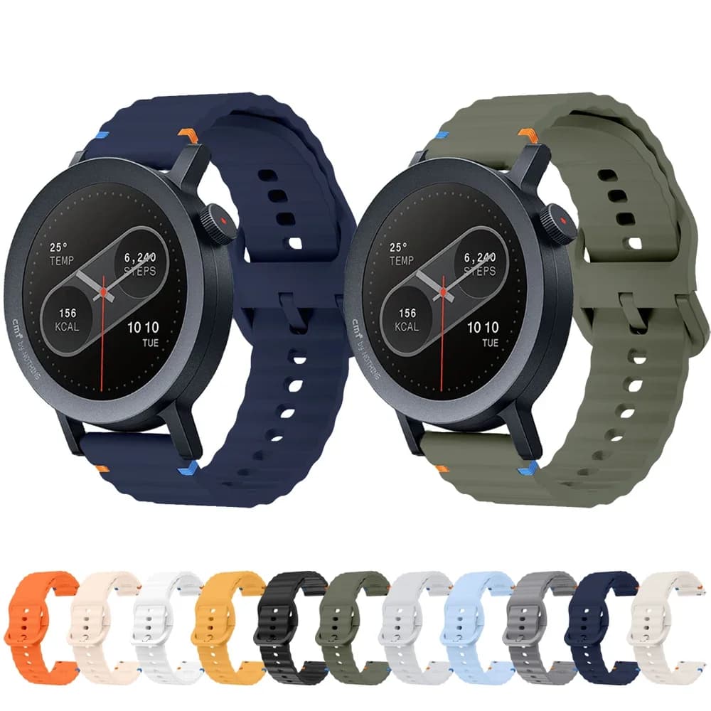 Cinturino sportivo in silicone per cinturino CMF Watch Pro 2 cinturino da 22 mm Correa per sostituzione braccialetto CMF By Nothing Watch Pro 2