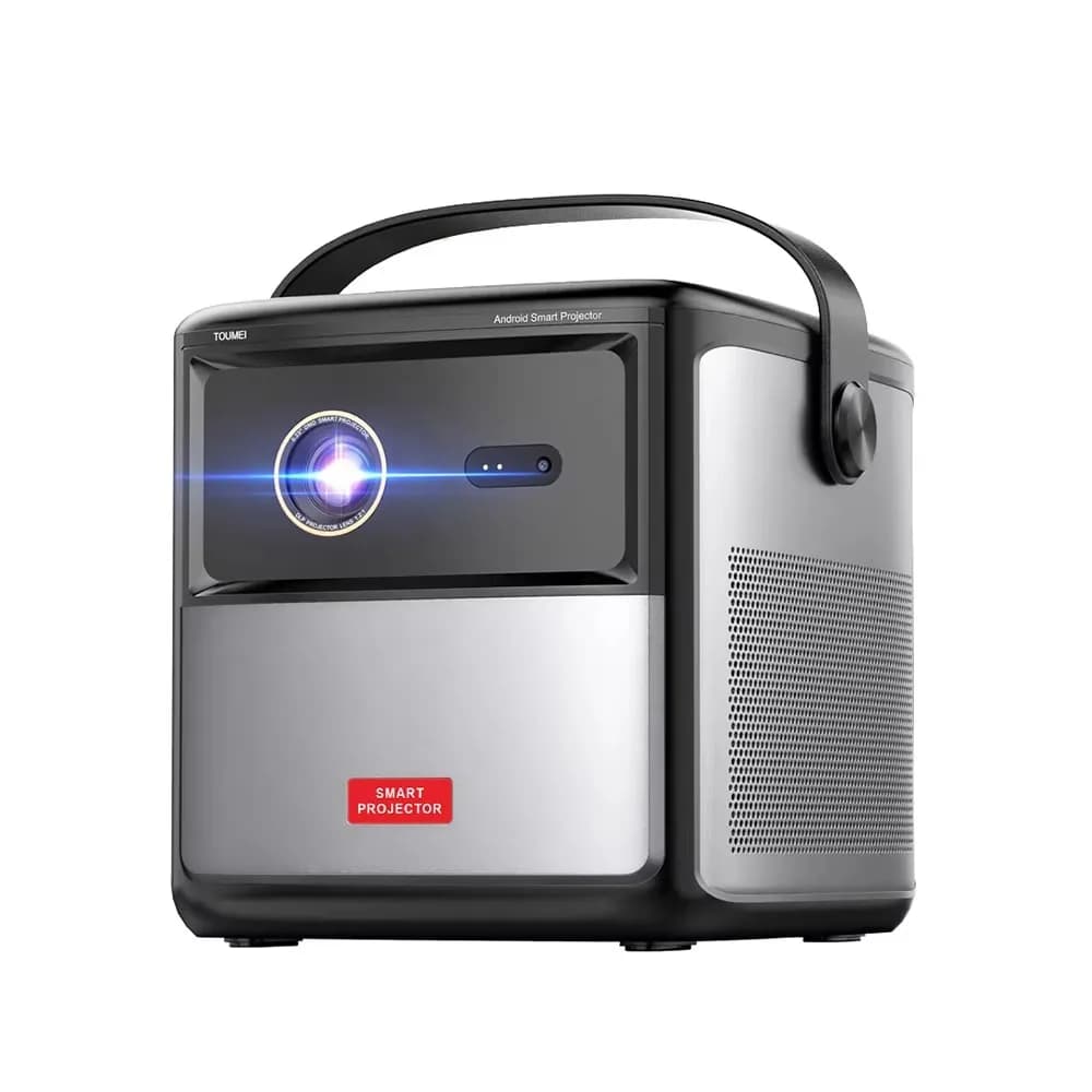 Proiettore Mini DLP Yinzam S8 1920x1080p 600ansi Full Auto Android 11, Proiettore Video Domestico con Batteria 15000MA, Proiettore Esterno 4K